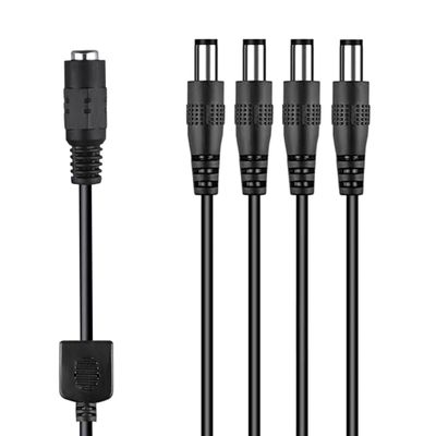 J-ZMQER New OD5.5mm Jack to 4Plug Splitter Compatible with Visual Sound 1 Spot Multi-Plug 4 5 8 Cable MC4 MC8