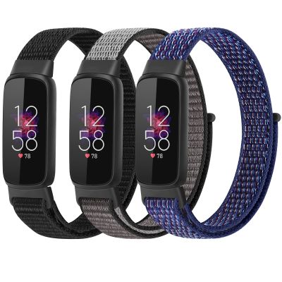 PBFairyy Nylon Bands Compatible with Fitbit Luxe Bands, Solo Loop Adjustable Breathable Fabric Sport Straps Soft Replacement Wristband for Fitbit Luxe for Women Men
