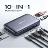 JSAUX Laptop USB C Docking Station, 10 in 1 USB C Magnetic Hub with 4K@60hz HDMI, 100W PD, USB A&C 3.0, 1000Mbps Ethernet, SD/TF, for HP/MacBook/Dell/Lenovo etc view 2