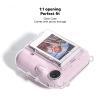Clear Camera Case for Instax Mini 12, Transparent PVC Camera Protective Bag with Photo Pocket, for Instax Mini 12 Accessories, Rainbow Shoulder Strap view 3