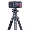 Fotopro X-Aircross 3 Lite 62 Inch Lightweight Travel Camera Tripod with Panoramic Ball Head 1.78lbs Ultra Light Portable Professional Travel Carbon Fiber Tripod for Camera DSLR Load up to 22lbs Grey view 4