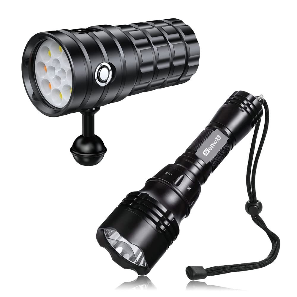 Genwiss Dive Light 100M Waterproof Underwater Video Light