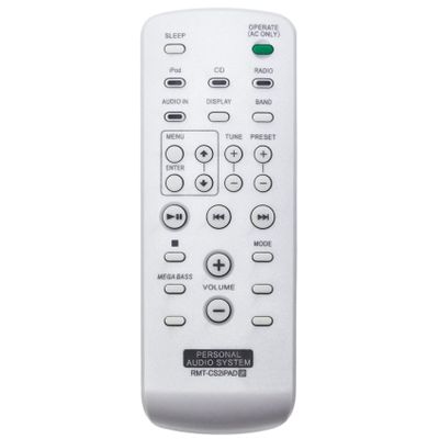 Allimity RMT-CS2iPAD RMTCS2iPAD Replacement Remote Control Compatible with Sony Personal Audio System ZS-S2iP ZS-S4iP ZSS2iP ZSS4iP