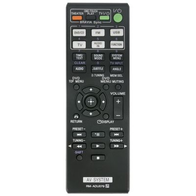 Allimity RM-ADU079 RMADU079 Replacement Remote Compatible with Sony DVD Home Theater System DAV-TZ210 DAV-TZ510 DAV-TZ710 SS-TS102 SS-CT101 SS-WS101 SS-TS103 SS-WS102 DAVTZ210 DAVTZ510 DAVTZ710