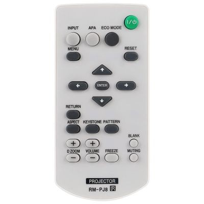 Allimity RM-PJ8 Replace Remote Compatible with Sony Data Projector VPL-CH350 VPL-EW276 VPL-EW246 VPL-EW226 VPL-EX276 VPL-EX272 VPL-EX246 VPL-EX242 VPL-EX226 VPL-EX222 VPL-EW578 VPL-EW575 VPL-EW455
