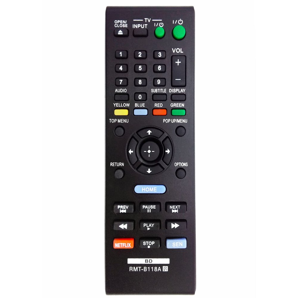 Allimity RMT-B118A RMTB118A Replacement Remote Control Compatible with Sony Blu-ray Disc DVD Player BDP-S185 BDP-BX18 BDP-BX39 BDP-S390 BDPS185 BDPBX18 BDPBX39 BDPS390