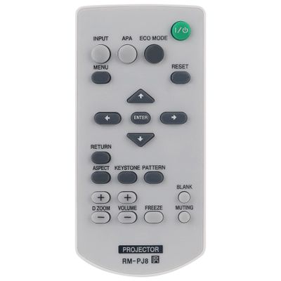 Allimity RM-PJ8 Replace Remote Compatible with Sony Data Projector VPL-DX221 VPL-DX271 VPL-DX241 VPL-DW241 VPL-DX140 VPL-DX120 VPL-DX100 VPL-DW120 VPL-DX145 VPL-DX125 VPL-DW125 VPL-DX146 VPL-DX126