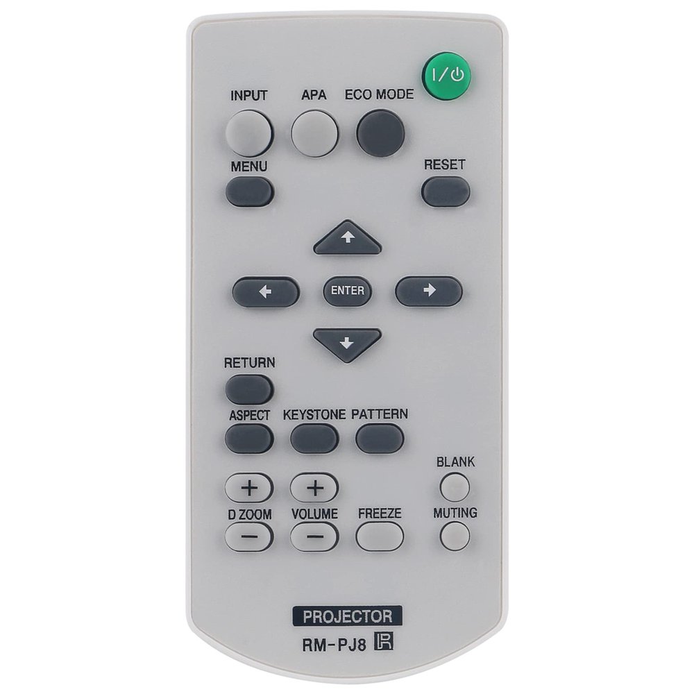 Allimity RM-PJ8 Replace Remote Compatible with Sony Data Projector VPL-DX221 VPL-DX271 VPL-DX241 VPL-DW241 VPL-DX140 VPL-DX120 VPL-DX100 VPL-DW120 VPL-DX145 VPL-DX125 VPL-DW125 VPL-DX146 VPL-DX126