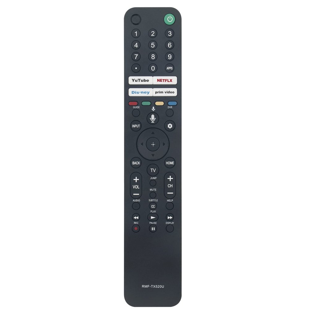 Allimity RMF-TX520U Replacement Voice Remote Compatible with Sony OLED 4K HD HDR TV KD-32W830K KD-43X80J KD-43X85J KD-50X80J KD-50X85J KD-55X75K KD-55X80CJ KD-55X80J KD-55X85J KD-65X75K KD-65X80CJ