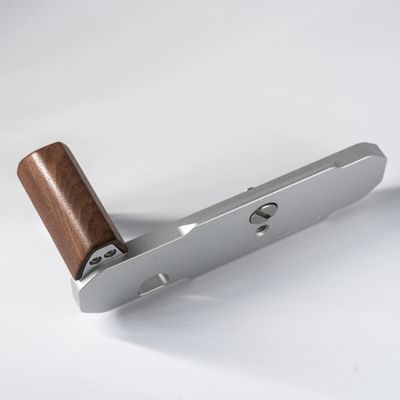 Wood Wooden L Hand Grip Holder for Nikon FM2 FM FM3A FE FE2 Camera Aluminum Alloy Baseplate