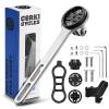 corki Cycles Titanium Bike Computer Mount - Out Front Cycling Computer Mount for Road Bikes Integrated Handlebar, Compatible with GM Wahoo Bryton Cateye Bike Mount view 1
