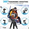 74 Camera Tripod,Heavy Duty Camera Stand Tripod,Cell Phone Tripod with Phone Holder, Professional Travel DSLR Tripods Compatible with DSLR Cameras,Cell Phones,Projector,Webcam(Black) view 3