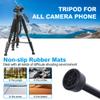 74 Camera Tripod,Heavy Duty Camera Stand Tripod,Cell Phone Tripod with Phone Holder, Professional Travel DSLR Tripods Compatible with DSLR Cameras,Cell Phones,Projector,Webcam(Black) view 4