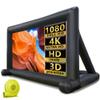 31ft Inflatable Movie Screen Outdoor,No Seam Projector Screen with Air Blower, Support Front & Rear Projection view 1