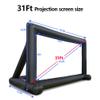 31ft Inflatable Movie Screen Outdoor,No Seam Projector Screen with Air Blower, Support Front & Rear Projection view 3