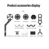 XBERSTAR Extended Out-Front Cycling Bicycle Computer Combo Mount Bike GPS Computer Mount Holder Handlebar for Garmin/Bryton/Cateye/GoPro Camera (Black) view 4