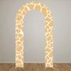 KONPON Giraffe Pattern Open Arch Cover for Birthday Party Baby Shower Wedding Decoration Double-Sided Stretchy U-Shaped Open Arch Backdrop Stand Cover view 2