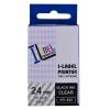 USUPERINK 1 Pack Compatible for XR-24X XR-24X2S Black on Clear 24mm Label IT Tape Cartridge for CW-L300 KL-430 KL-820 KL-7000 KL-7200 KL-8100 KL-8200 KL-C500 EZ Label Printer view 2