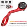 XBERSTAR Extended Out-Front Cycling Bicycle Computer Combo Mount Bike GPS Computer Mount Holder Handlebar for Garmin/Bryton/Cateye/GoPro Camera (red) view 4