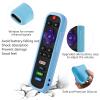 [4 Pack] SOTATOO Case for Roku Remote, Battery Cover for TCL Roku Smart TV Steaming Stick Remote, Silicone Protective Controller Universal Sleeve Skin Glow in The Dark White Blue Purple Green view 4