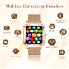 Smart Watch for Women, 1.6'' Bluetooth Call(Answer/Dial), Activity Fitness Tracker with Heart Rate/Sleep Monitor 100+ Sports Pedometer AI Voice, Smartwatch for Android iPhone Compatible (Rose Gold) view 2