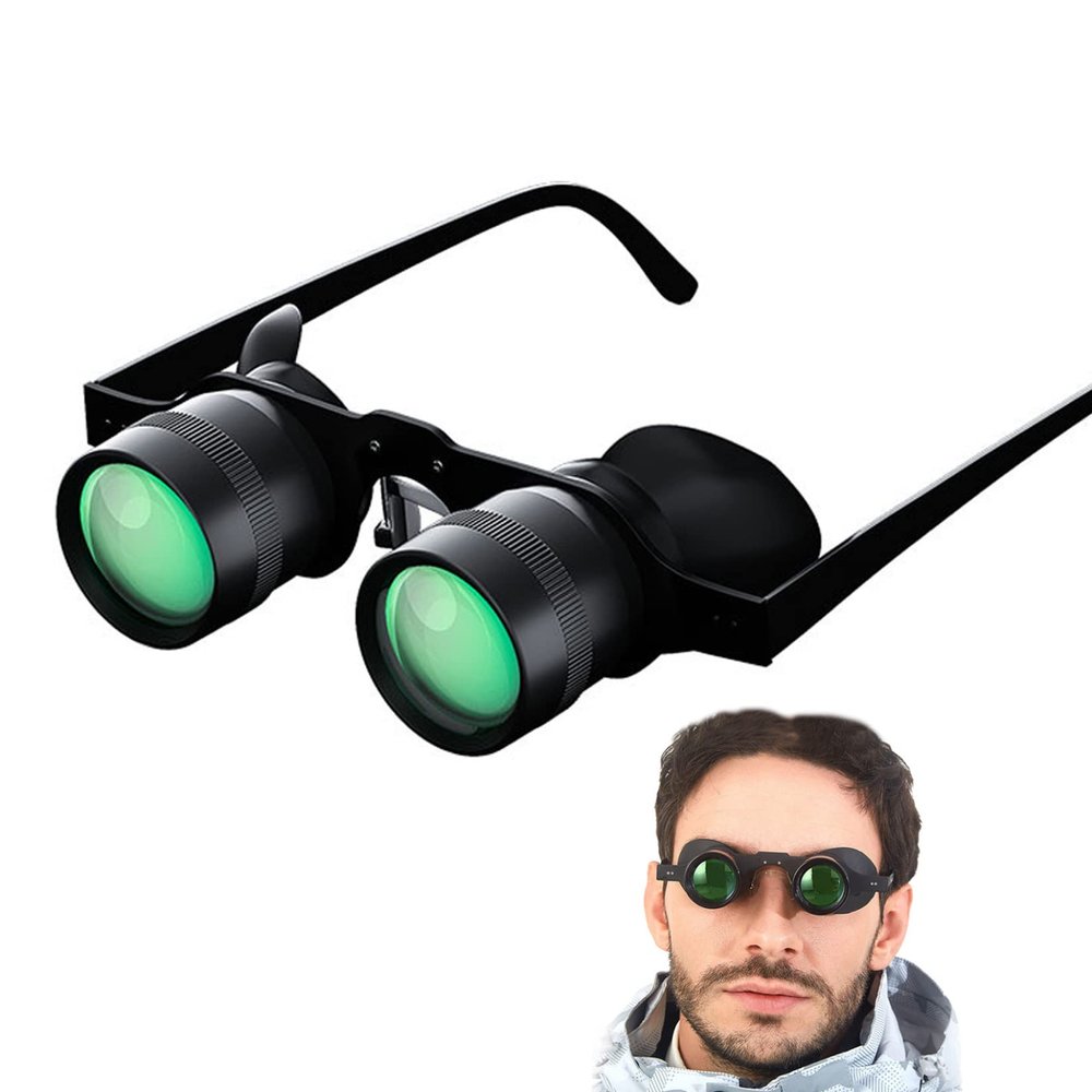 Binoculars Glasses Portable Hands Free Binoculars Telescope 10X Zoom Glasses for Outdoor Fishing Fishing Gear