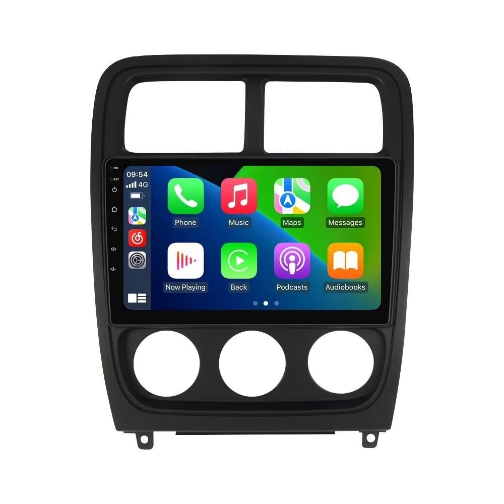 6+128GB 8Core Car Radio for Dodge Caliber 2009 2010 2011 Replacement Dash Kit Car GPS Navigation,9" IPS Touch Screen Head Unit with Car-Play & Android Auto