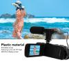 Zyyini 1080P Video Camera, 16MP 2.4in Flip Screen Vlogging Camera Recorder, 16X Zoom Digital Zoom Recorder Camera with Mic, 0.45X Wide Angle Lens (US Plug) view 2