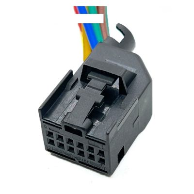 BUIEX 12 Pin TE Car Radar Plug Wiring Harness Auto Electronic Female Male Connector with Cable 8E0972112A Compatible with VW (Color : 12Pin Female, Size : 1 Pc with 15cm Wire)