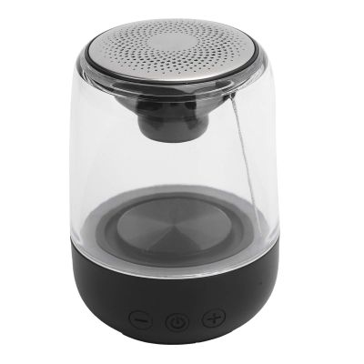 Subwoofer Speaker Portable 5.0 Speaker HiFi LED Light Stereo Loudspeaker for Party Beach Camping Travel (Black)
