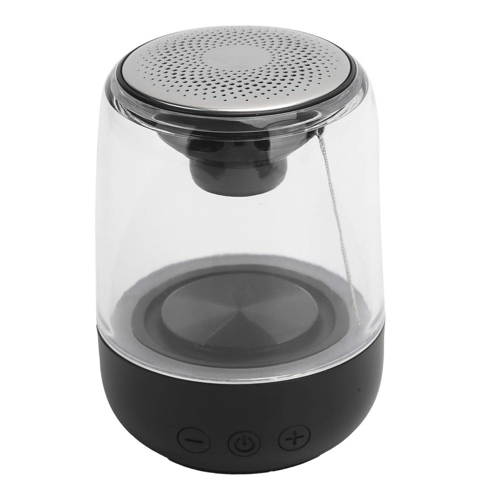 Subwoofer Speaker Portable 5.0 Speaker HiFi LED Light Stereo Loudspeaker for Party Beach Camping Travel (Black)
