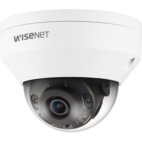 Wisenet QNV-6012R1 2 Megapixel Indoor/Outdoor Full HD Network Camera - Color - Dome - 65.62 ft Infrared Night Vision - H.264, H.265, MJPEG - 1920 x 1080 - 2.80 mm Fixed Lens - CMOS - Wall Mount, Pole