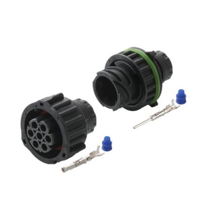 1/5/10/20/50/Sets 7 Pin Tyco AMP 1.5 MM BU-STE KPL Circular Din Housings Male Or Female Wiring Connector 968421-1 967650-1 (Color : 7p Female Male, Size : 1 Set)