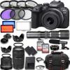 Canon EOS R10 Mirrorless Camera RF-S 18-45mm f/4.5-6.3 is STM + 75-300mm III + 500mm f/8 Focus Lenses + Accessories: LED Video Light, 2X 64GB Memory Cards & More (Renewed) view 1