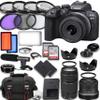Canon EOS R10 Mirrorless Camera RF-S 18-45mm f/4.5-6.3 is STM Lens + 75-300mm III Lens + Accessories Included: LED Video Light, 2X 64GB Memory Cards, Case & More (Renewed) view 1