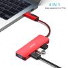 BENFEI USB 3.0 Hub, USB-C HUB, 2-in-1 USB Type-A/Type-C Hub with 4 USB 3.0 Ports [Aluminum Shell, Nylon Braided] Compatible with iPhone 15 Pro/Max, MacBook Pro/Air 2023, iPad Pro, iMac, S23, XPS 17 view 2