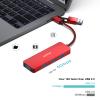 BENFEI USB 3.0 Hub, USB-C HUB, 2-in-1 USB Type-A/Type-C Hub with 4 USB 3.0 Ports [Aluminum Shell, Nylon Braided] Compatible with iPhone 15 Pro/Max, MacBook Pro/Air 2023, iPad Pro, iMac, S23, XPS 17 view 3