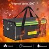 CNDHDOK 500 * 350 * 300mm Ebike Battery Safe Bag Fireproof Charging Lipo Bag Large Capatity for Lipo Battery Pack Storage Charging Transport, Home Office Travel Fireproof Safe Storage Pouch view 3