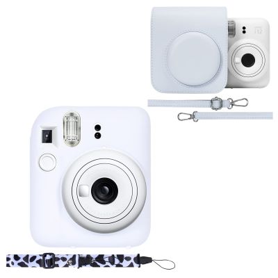 Aenllosi Hard PU Case for Fujifilm Instax Mini 12/11 and Silicon Case for Instax mini 12