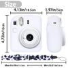 Aenllosi Hard PU Case for Fujifilm Instax Mini 12/11 and Silicon Case for Instax mini 12 view 4