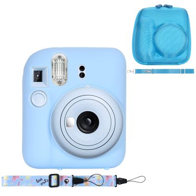 Aenllosi Hard Case for Fujifilm Instax Mini 12/11 and Silicon Case for Instax Mini 12