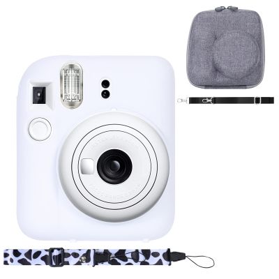 Aenllosi Hard Case for Fujifilm Instax Mini 12/11 and Silicon Case for Instax Mini 12