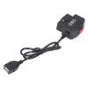 OBD Power Cable, 48cm/18.9in OBD Power Adapter Cable with Switch Button Acc Mode Low Voltage Fit for Dash Camera Phone Charging view 1