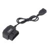 OBD Power Cable, 48cm/18.9in OBD Power Adapter Cable with Switch Button Acc Mode Low Voltage Fit for Dash Camera Phone Charging view 2