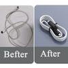 ZOSTLAND Data Cable Protector, Cute Silicone Cord Saver Cable Winder 2 in 1 Data Cable Protector Anti-Break Protective Cover Compatible with iPhone 11 12 13 14 15 Charging Cable Micro Android (White) view 4
