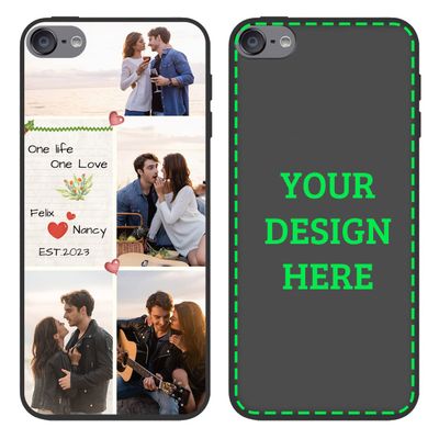SuSuTiFy Personalized Picture Phone Cases for iPod Touch 5 6 7 Custom Multiple Photos Phone Cover Customized Gift for Family Friends Couple BFF Valentine's Day Xmas Mothers Day Fathers Day
