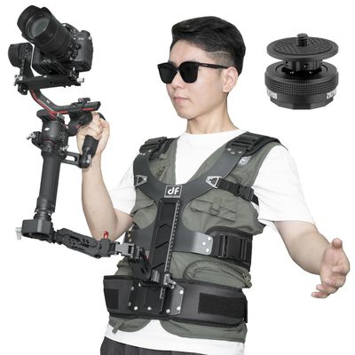 DF DIGITALFOTO Thanos Gimbal Support Vest Rig System,Filmmakers Kit Portable SteadyCam Axis Compatible with DJI RS5/RS4/Mini/RS2/RS 3/Mini,ZHIYUN Crane for Videographer Smoothing Footage 4.4-11 lbs