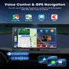 9-Inch Wireless Car Stereo with Carplay, Backup Camera, GPS Navigation, Android Auto - by LAMTTO view 2