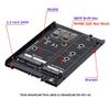 ChenYang MSATA  M.2 NGFF SATA SSD to 2.5" SATA 2 in 1 Combo JBOD HDD Disk Drive Enclosure Adapter view 4