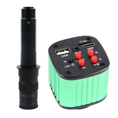 16MP 1080P USB HDMI Industrial Video Microscope Camera & 300X C-Mount Lens for PCB Repair